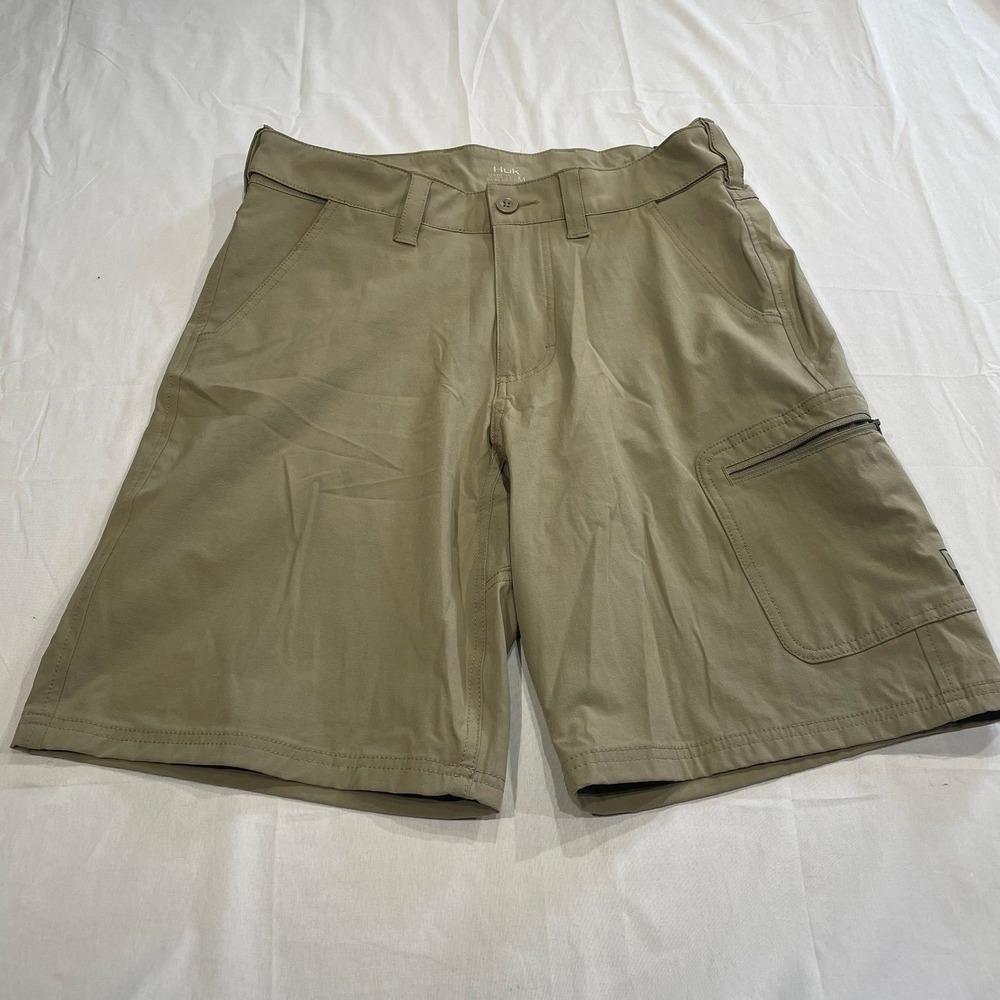 HUK Next Level Quick Drying Performance Fishing Shorts Mens Medium
